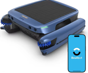 Skimmer per piscina iS.kim Ultra 247 di ultima generazione, alimentato a energia solare, con sistema di chiarificazione dell'acqua e controllo tramite APP, e funzione di diffusione vocale. - Product Image 1