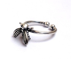 Bee Design Plain Brass anel ajustável prata ouro cor adolescente idade e mulheres anel