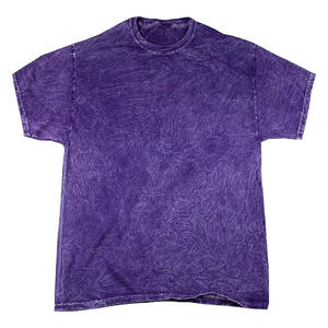 Camisetas de Manga Corta para Hombre, Cuello Redondo, 100% Algodón, Tejido de Punto, Lavado Ácido, Casual, Deportivas, para Exteriores, Transpirables, de Secado Rápido - Product Image 1