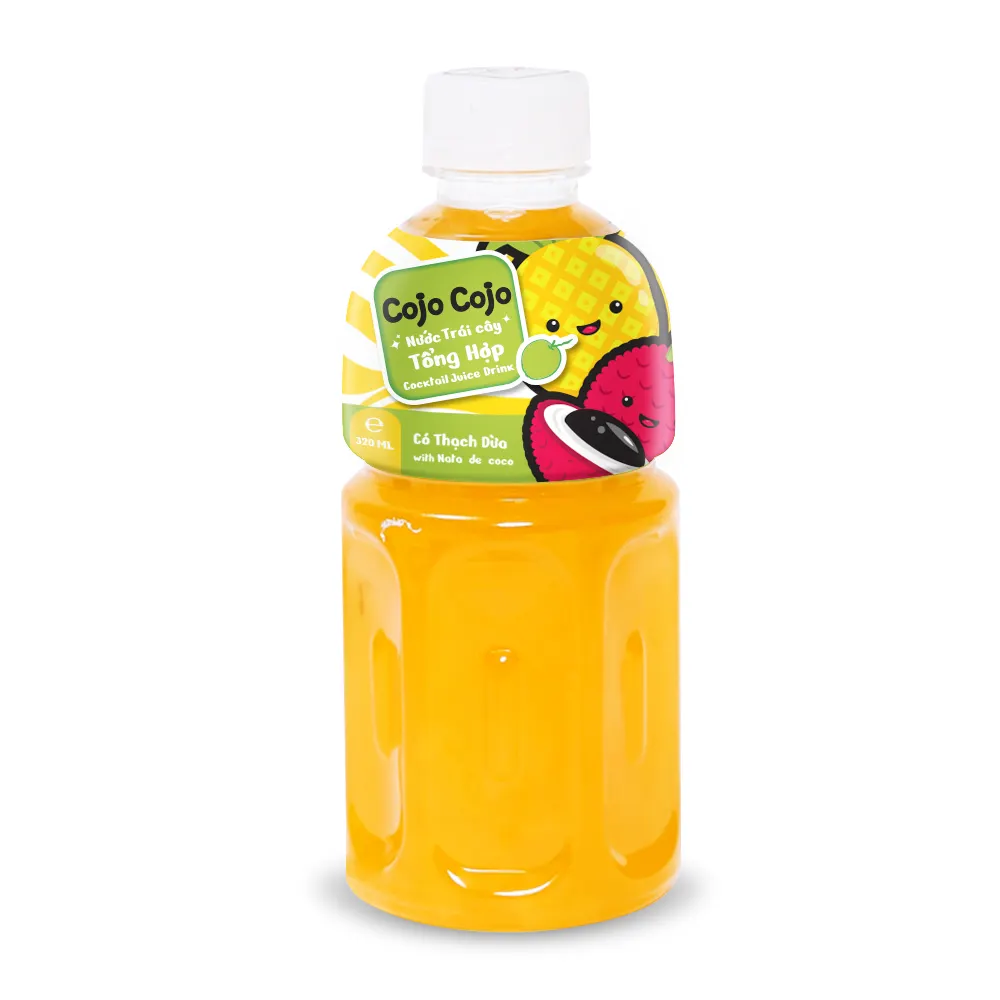 Bebida de cóctel de Cojo con Nata de Coco Natural a granel, 320ml, fabricantes de proveedores de Vietnam