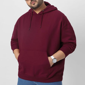 Solid Color Casual Plus Size <b>Men</b> Hoodies Plain Dyed Best <b>Pullover</b> <b>Men</b> Hoodies In Stock - Product Image 4