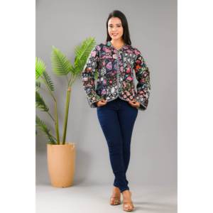 Blouson Bomber Réversible en Satin Fait Main avec Patchwork, Logo Personnalisé, Extérieur en Cuir Matelassé, Doublure en Lin pour les Saisons Printemps-Automne - Product Image 3