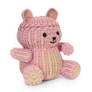 Panier adorable en forme d'animal pour ranger les jouets des enfants, excellent choix, paniers écologiques en rotin pour enfants - Product Image 2