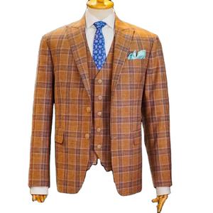 2023 #256 traje de esmoquin de negocios de lana 100% personalizado para hombres y mujeres estilo frontal plisado transpirable para negocios Formal de talla grande - Product Image 1