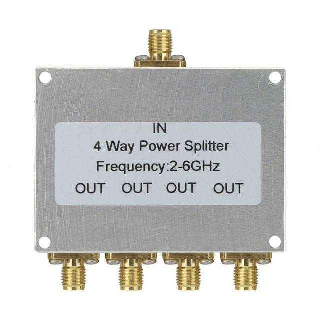 S.PD02-2060-MSFB 2-6GHz 50W 4-Way Power Divider RF Power Splitter with  Female Connectors