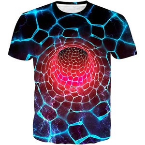 Vente en gros de t-shirts d'été en polyester personnalisés avec logo imprimé OEM / ODM belle chemise à sublimation de styles différents personnalisés pour hommes - Product Image 5