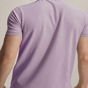 Algodón Transpirable Tallas grandes High Street Style Ropa de hombre Polos Slim Fitness Top Quality Color sólido Hombres Polo - Product Image 2