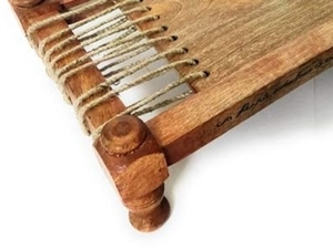Plato para servir aperitivos de madera hecho a mano para restaurante de hotel en casa usado - Product Image 4
