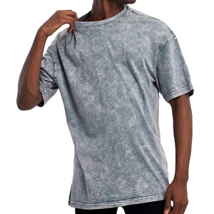 เสื้อยืดโอเวอร์ไซส์ผู้ชาย ผ้าเจอร์ซีย์คอตตอน 100% แขนสั้น ทรงดรอปไหล่ ปักลาย 3 มิติ สไตล์สตรีท ผ้าหนา รับสั่งทำ - Product Image 1