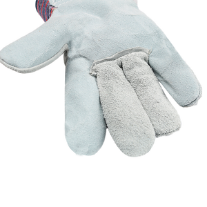 Guantes al por Mayor, Guantes Resistentes al Desgaste, Guantes de Trabajo de Cuero Vacuno con Rayas, Guantes de Seguridad, Color Personalizado, Adquisición - Product Image 3