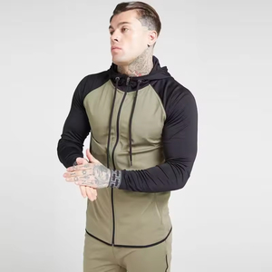 Ensemble survêtement personnalisé pour homme 2026, 100% coton, molleton uni, avec broderie, sweat-shirt à capuche, pantalon de survêtement évasé et empilé pour l'hiver - Product Image 1