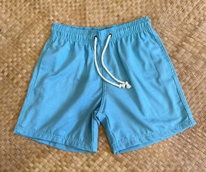 Shorts de sport décontractés pour hommes en gros, 100 % coton respirant, longueur genou, avec cordon de serrage, broderie et impression soyeuse, couleur unie, OEM - Product Image 6