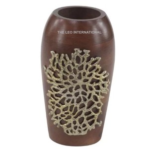 Jarrón de Flores de Metal de Aluminio de Diseño Elegante, Maceta para Decoración del Hogar y Jardín, Tamaño Personalizado, Hecho a Mano, Venta al por Mayor a Granel - Product Image 6