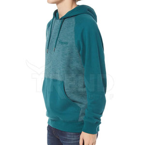 Men's Super Soft Cotton Pullover Hoodie Light Color Custom Made Oversized Fit Winter Fleece Design Latest Style Polyester/Cotton - Product Image 4