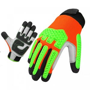 Gants de travail en cuir TPR résistants aux chocs pour hommes et femmes, gants de sécurité résistants aux chocs pour la conduite, la construction et les travaux en chantier - Product Image 2