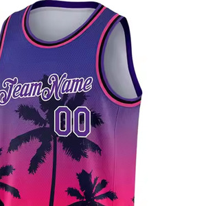 Camiseta de algodón 100% para hombres suelta fit impresa 2025 nueva moda al por mayor de alta calidad al por mayor equipo de baloncesto Jersey personalizado - Product Image 5