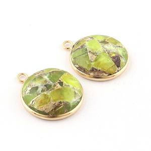 Venta al por mayor colgantes de cristal fino y dijes bisel de plata turquesa conector de piedras preciosas para la fabricación de joyas - Product Image 5