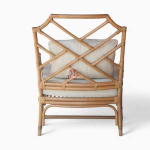 Las sillas de comedor de ratán más vendidas, sillas decorativas de ratán para interiores, cómodos sillones para dormitorio y sala de estar - Product Image 4