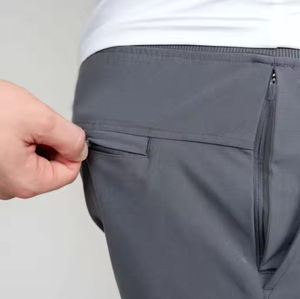 Pantalon de survêtement ample en toile 100 % coton de qualité professionnelle, 300 g/m², coupe décontractée, fermeture à cordon, streetwear uni - Product Image 3