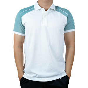 Polo de manga corta de algodón para hombre, informal, clásico, de color sólido, personalizado, con logotipo bordado - Product Image 1