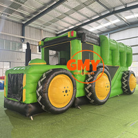 Château gonflable commercial en PVC Monster Truck Ghost Bounce House avec souffleur