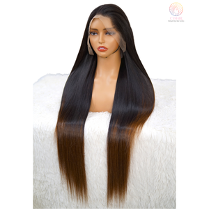 วิกผมแท้100% สำหรับผู้หญิงผิวดำวิกผมแท้ติดหนังกำพร้าด้านหน้าลูกไม้13X4สองชั้น - Product Image 1