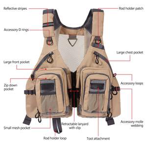 Top Qualité Fauconnerie Durable Cardura Matériel Extérieur Faucon Formation Personnaliser Multi Option Gilet - Product Image 3