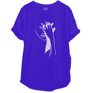 Gran oferta de ropa personalizada de alta calidad, camisas de hombre con cuello redondo, camiseta en blanco transpirable con logotipo impreso personalizado para mujer OEM - Product Image 2