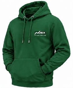 เสื้อฮู้ดผู้ชายสีเขียวทรงปกติ ยี่ห้อ Index Sportswear ผ้าฝ้ายลำลอง มีกระเป๋าโลโก้ด้านหน้า - Product Image 6