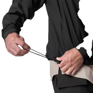 Conjunto Corto de Chaqueta Cortavientos de Lona Gris Claro para Invierno con Logotipo Personalizado en la Parte Delantera, Chándal Liso para Entrenamiento 2026 - Product Image 5