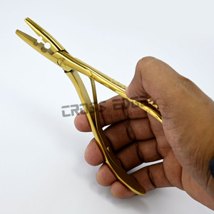 คีมสปริงยืดผมแบบโค้ง2รูและถอดแหวนไมโครทนต่อการเกิดสนิมน้ำหนักเบา - Product Image 5