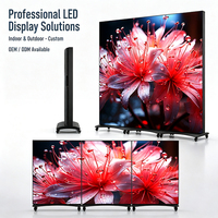 Écran publicitaire LED intérieur haute fréquence de rafraîchissement P1.86, affichage LED vertical mobile pour centre commercial