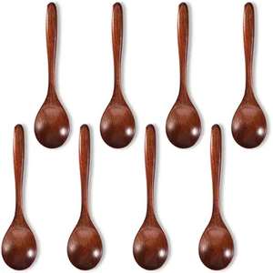 Juego de cucharas de madera hechas a mano de tendencia hechas de madera natural, perfectas para cocinar, utensilios de cocina para el hogar, superventas ecológico - Product Image 3