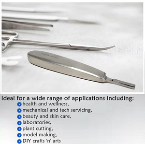 Haute qualité n ° 4 poignée de scalpel chirurgical manuel en acier inoxydable matériel crédible BP poignée porte-lames Scalpel 4 - Product Image 3