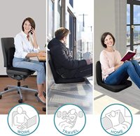Chaise de sol rembourrée de la meilleure qualité avec support dorsal sièges de sol pliables pour adultes enfants lecture de jeu et méditation