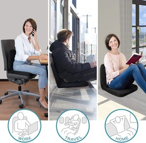 Best Quality Padded Floor <b>Chair</b> with Back Support Foldable Floor Seating for Adults Kids Gaming <b>Reading</b> and Meditation - Product Image 5