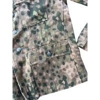 Veste d'uniforme allemand Heer de style vintage de la Seconde Guerre mondiale, motif camouflage à pois, respirante, en acrylique, reproduction de haute qualité pour uniforme