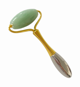 Cuchara cosmética de Metal de aleación de Zinc con logotipo personalizado, rodillo de Jade de cuarzo rosa, masajeador de masaje, crema para los ojos, espátula, rodillo de belleza facial de Jade - Product Image 2