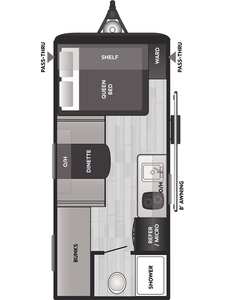 Nouvelle caravane de voyage légère en tôle galvanisée Keystone C-o-l-e-m-a-n 17B 2026 - Product Image 2