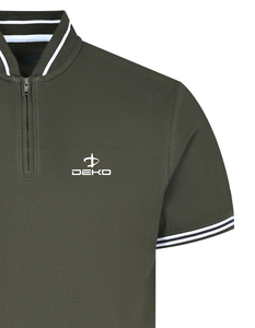 Camiseta de Manga Corta para Hombre de Alta Calidad, Personalizada para Golf, Diseño Sólido, Tejido de Punto Teñido, Cómodo, Poliéster/Algodón - Product Image 4