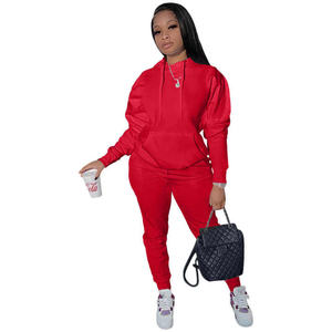 Edgy femmes survêtement à capuche pantalons de survêtement deux pièces ensemble de jogging haute qualité sur mesure parfait pour une tenue décontractée moderne - Product Image 3