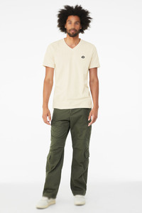 Camiseta de Algodón con Cuello en V para Hombre, Jersey Suave de Manga Corta, Ligera, para Uso Diario, para Programas de Venta al por Menor y Lanzamientos en Tiendas - Product Image 4