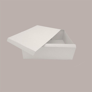 Boîte à fentes PET kraft blanc pour collations et objets Stratification brillante 390x290x100mm Lot de 10 pièces - Product Image 4