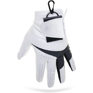 Guantes de golf de mano izquierda de calidad superior logotipo personalizado camuflaje sublimación impresión completa Cabretta cuero transpirable deportes - Product Image 5