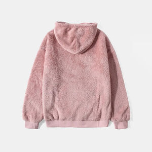 Sweat à capuche en polaire polaire mi-lourd élégant et respirant pour hommes, vêtements décontractés chauds personnalisés, sweat à capuche en sherpa pour hommes d'hiver - Product Image 2