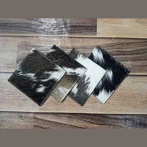 Tendance véritable cuir de vachette plateau à manger tapis doux Style occidental cheveux fourrure thé caboteur verre pour la décoration de la chambre - Product Image 3