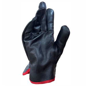 Contribuez aux gants de conducteur en cuir de peau de vache jaune imperméable de l'industrie fabriqués au Pakistan pour la conduite - Product Image 5