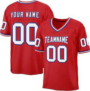 Camiseta de Béisbol Americana con Estampado Digital Personalizado, Nueva, Cosida, Transpirable, Tallas Grandes, Uniformes para Hombre, Cuello en V, Tela de 280g - Product Image 2