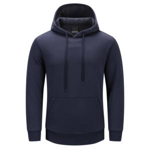Cómoda Sudadera con capucha de algodón orgánico respetuosa con el medio ambiente transpirable y fácil de usar con diseño de rayas de contraste precio bajo - Product Image 1