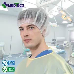 ISO 9001 tedarikçi elastik kapaklar cerrahi Scrub erkekler tek kullanımlık cerrahi bone
